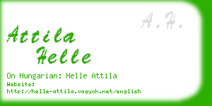 attila helle business card